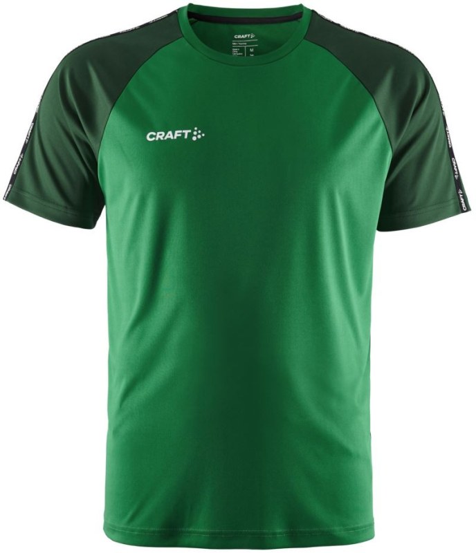 Craft Teamwear Squad Go Contrast Jersey M Pánské kontrastní sportovní tričko 82.2725 team green/ivy - Pro muže pro muže trička, tílka, košile
