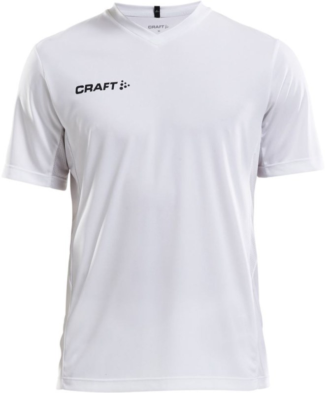 Craft Teamwear Squad Go Jersey Solid M Pánské sportovní tričko s&nbsp;výstřihem do V 82.5560 white - Pro muže pro muže trička, tílka, košile