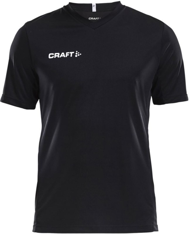 Craft Teamwear Squad Go Jersey Solid M Pánské sportovní tričko s výstřihem do V 82.5560 black