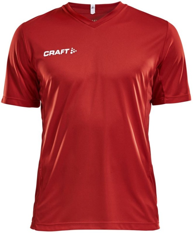 Craft Teamwear Squad Go Jersey Solid M Pánské sportovní tričko s&nbsp;výstřihem do V 82.5560 bright red - Pro muže pro muže trička, tílka, košile