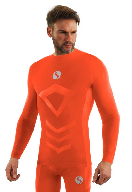 Sesto Senso Thermo Longsleeve Top CL40 Orange - Pro muže spodní prádlo a plavky