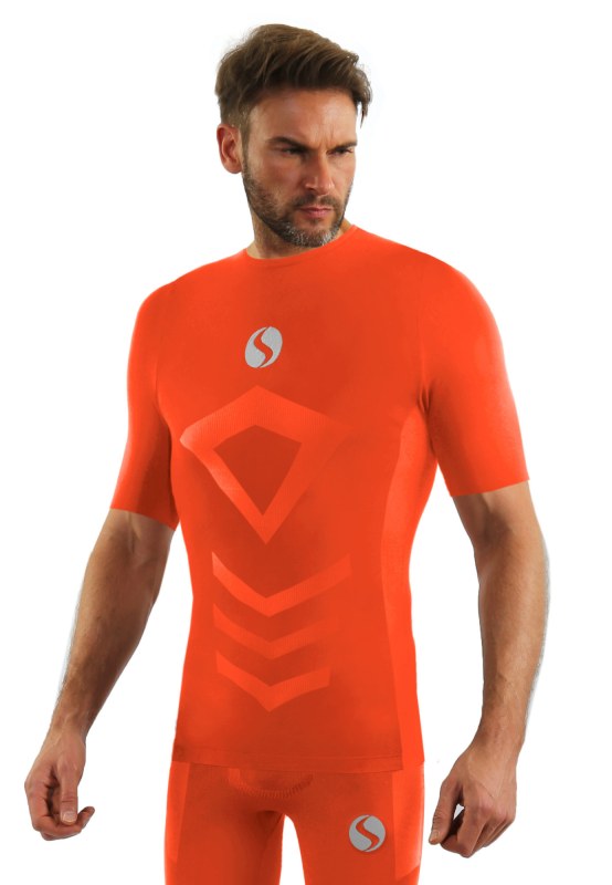 Sesto Senso Thermo Top Short CL39 Orange - Pro muže spodní prádlo a plavky