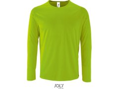 SOL´S Sporty LSL Men Pánské sportovní tričko s dlouhým rukávem 25.2071 neon green