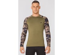 Tričko Rough Radical Furious Army Ls Khaki/Camo