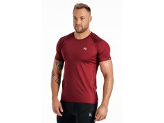 Rough Radical Tričko Vital Zip Burgundy