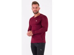 Rough Radical Tričko Vital Zip Ls Burgundy