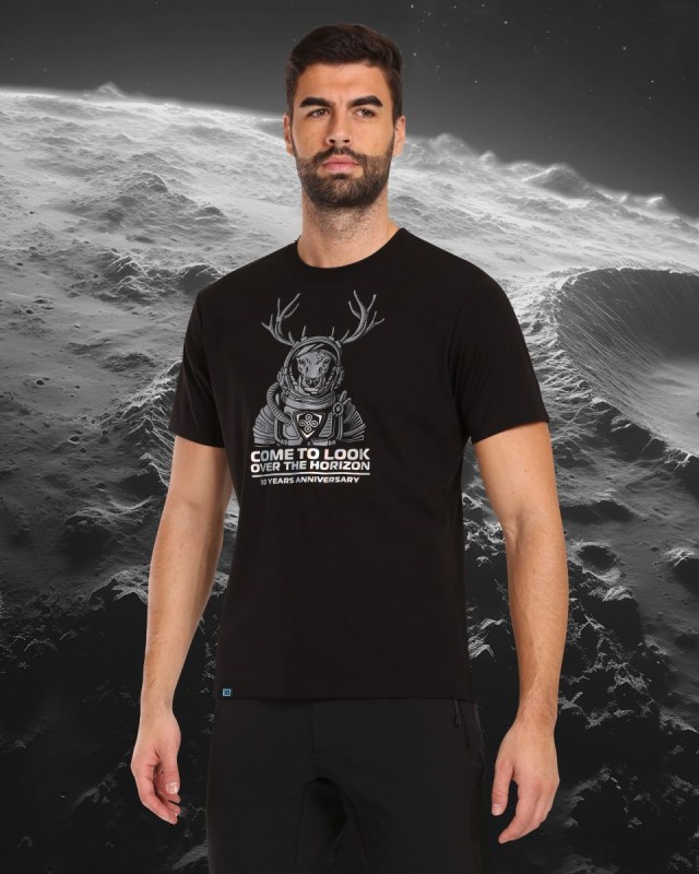 Pánské tričko LTD CALYPSO-M Černá s potiskem - Kilpi - Pro muže trička, tílka, košile