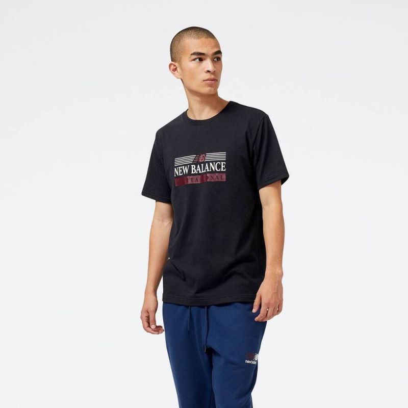 New Balance Sport Core Cotton Jersey S BK M MT31906BK tričko - Pro muže trička, tílka, košile