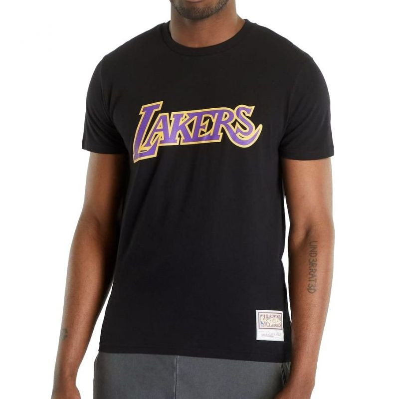 Mitchell & Ness tričko NBA Team Logo Tee Los Angeles Lakers BMTRINTL1051-LALBLCK - Pro muže trička, tílka, košile