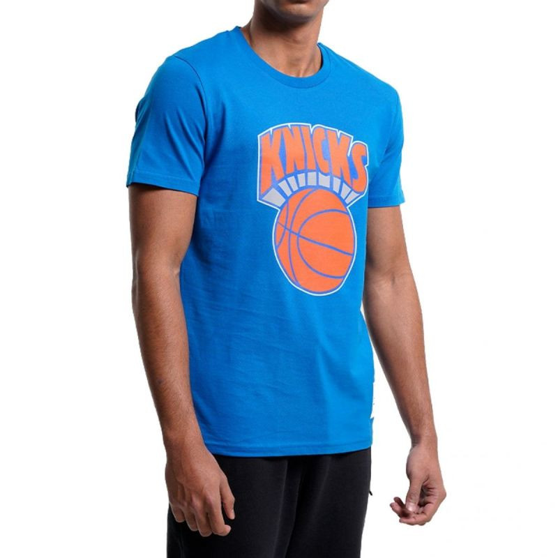 Tričko Mitchell & Ness s logem týmu NBA New York Knicks M BMTRINTL1051-NYKROYA - Pro muže trička, tílka, košile