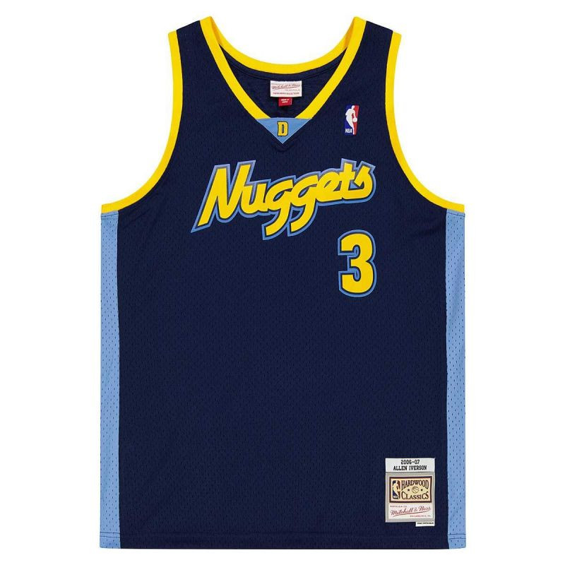 Mitchell & Ness Pánský dres NBA Denver Nuggets Allen Iverson SMJY4205-DNU06AIVASBL - Pro muže trička, tílka, košile