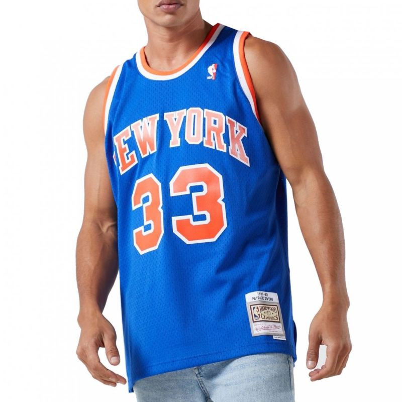 Mitchell & Ness pánský dres NBA Swingman New York Knicks Patric Ewing SMJYGS18186-NYKROYA91PEW - Pro muže trička, tílka, košile
