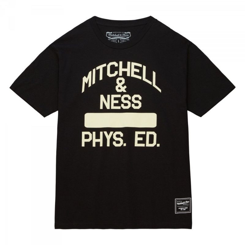 Značkové tričko Mitchell & Ness Phys Ed M BMTR5545-MNNYYPPPBLCK - Pro muže trička, tílka, košile