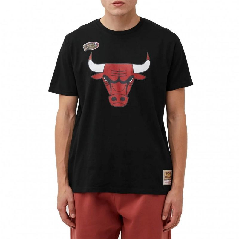 Mitchell & Ness NBA Chicago Bulls Týmové tričko s logem M BMTRINTL1051-CBUBLCK - Pro muže trička, tílka, košile