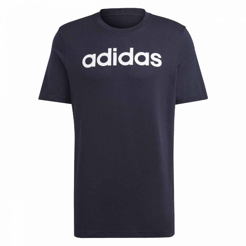 Tričko adidas Essentials Single Jersey s lineárním vyšívaným logem M IC9275 - Pro muže trička, tílka, košile