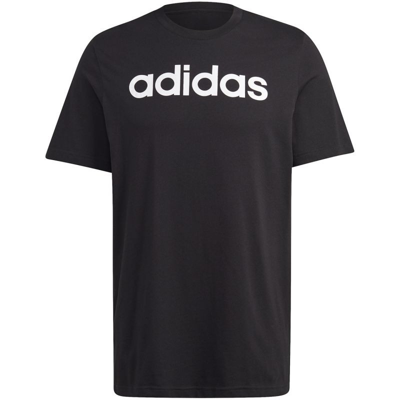 Tričko adidas Essentials Single Jersey s lineárním vyšívaným logem M IC9274 - Pro muže trička, tílka, košile