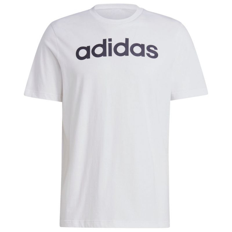 Tričko adidas Essentials Single Jersey s lineárním vyšívaným logem M IC9276 - Pro muže trička, tílka, košile