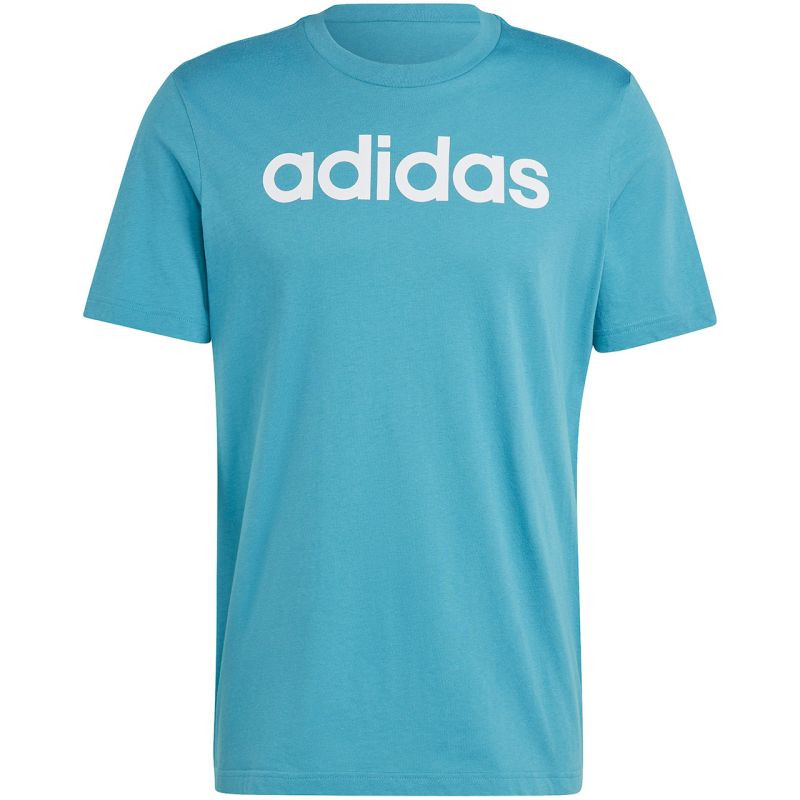 Tričko adidas Essentials Single Jersey Linear s vyšitým logem M IJ8655 - Pro muže trička, tílka, košile