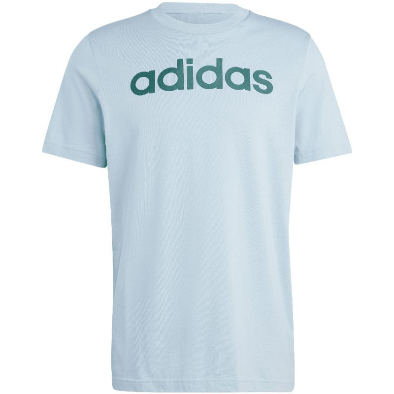 Tričko adidas Essentials Single Jersey Linear s&nbsp;vyšitým logem M IJ8651 - Pro muže trička, tílka, košile