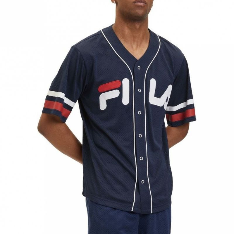 Fila Lashio Baseball Shirt M FAM0652.50004 - Pro muže trička, tílka, košile