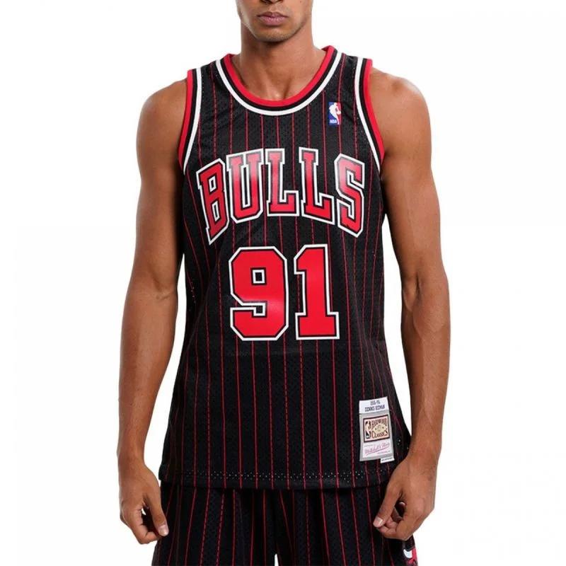 Mitchell & Ness Chicago Bulls NBA Swingman Alternate Jersey Bulls 95 Dennis Rodman M SMJYGS18150-CBUBLCK95DRD pánové Mitchell & Ness Chicago Bulls NBA Swingman Alternate Jersey Bulls 95 Dennis Rodman M SMJYGS18150-CBUBLCK95DRD pánové - Pro muže trička, tílka, košile