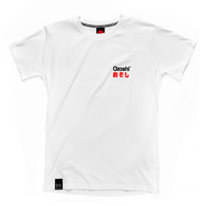 Ozoshi Pánské tričko Isao M white Tsh O20TS005 - Pro muže trička, tílka, košile