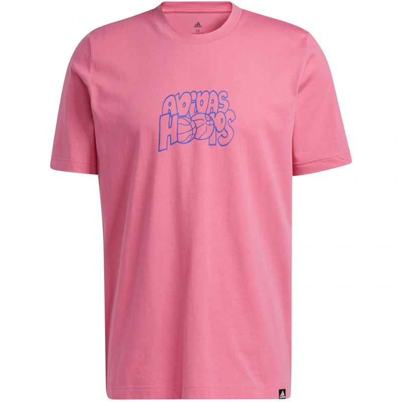 Pánské tričko adidas Lil Stripe adidas Hoops Graphic Tee M GS7220 T-Shirt Pánské tričko adidas Lil Stripe adidas Hoops Graphic Tee M GS7220 T-Shirt - Pro muže trička, tílka, košile