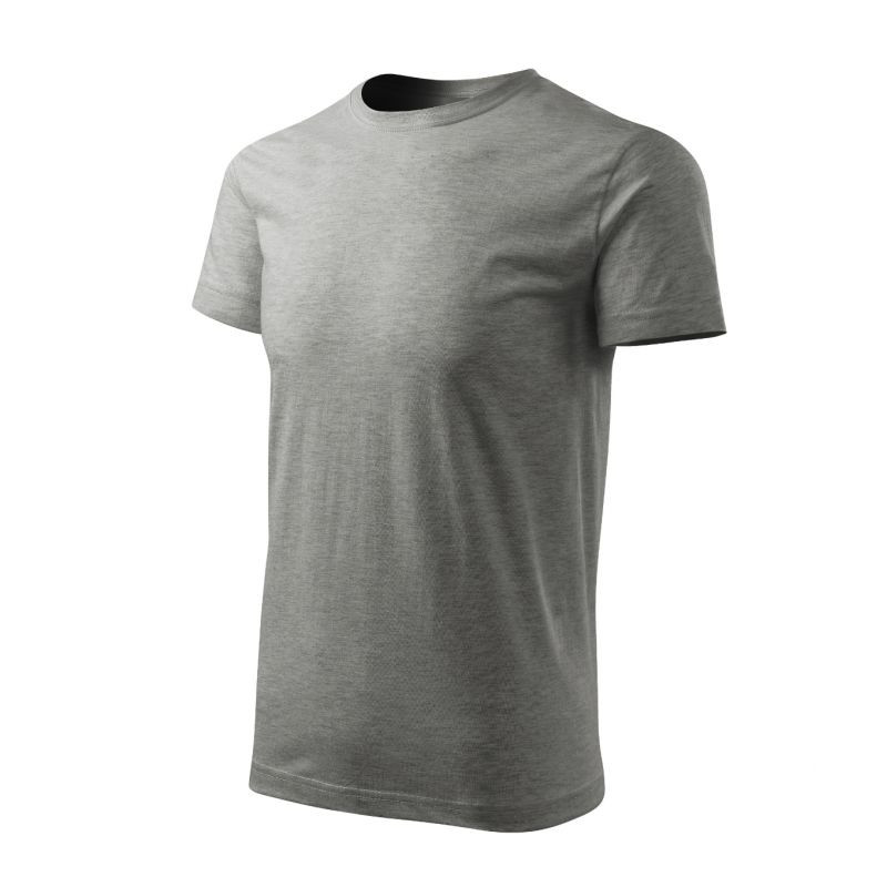 Malfini Heavy New Free M MLI-F3712 tmavě šedé melanžové tričko - Pro muže trička, tílka, košile