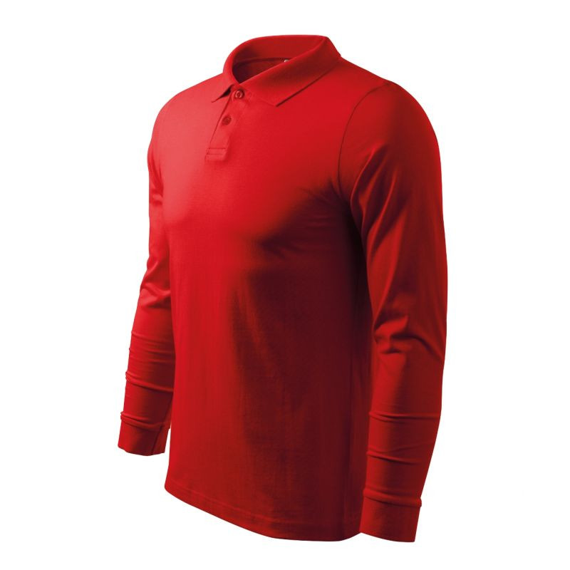 Polokošile Malfini Single J. LS M MLI-21107 červená - Pro muže trička, tílka, košile
