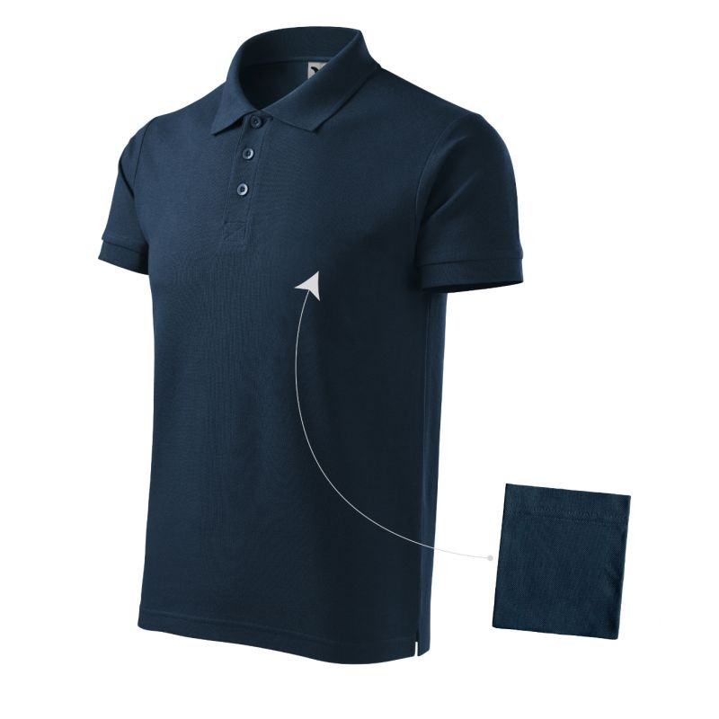 Bavlněná polokošile Malfini M MLI-21202 námořnická modrá - Pro muže trička, tílka, košile
