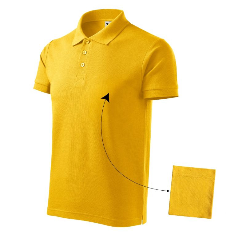 Bavlněná polokošile Malfini M MLI-21204 žlutá - Pro muže trička, tílka, košile