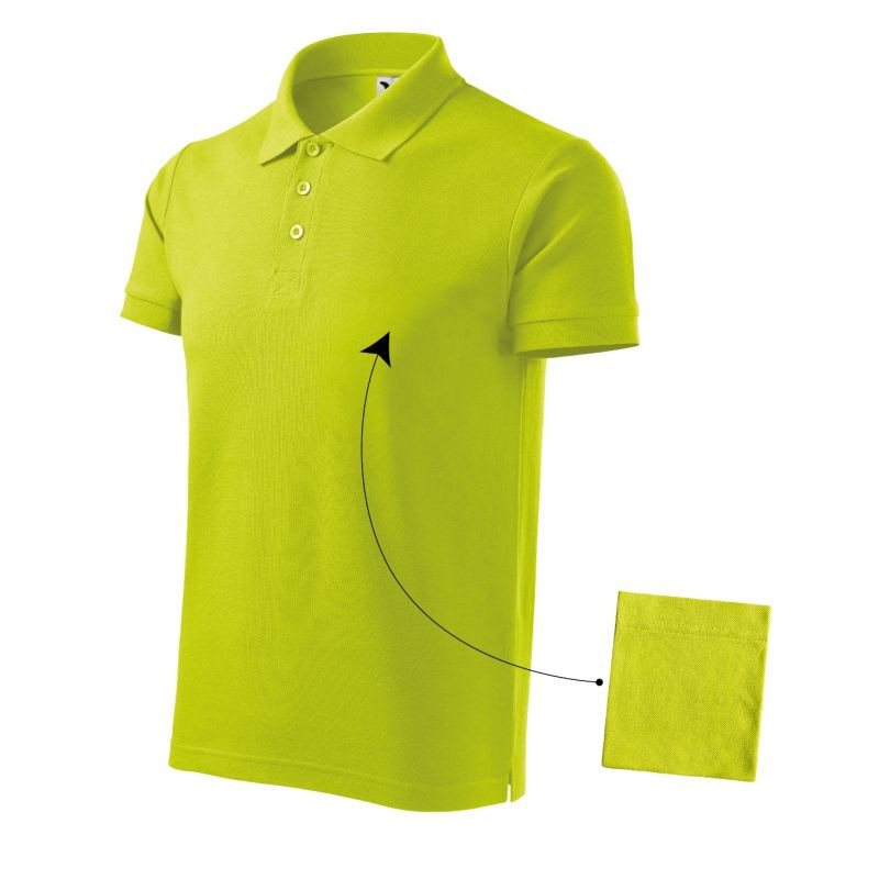 Bavlněná polokošile Malfini M MLI-21262 limetkově zelená - Pro muže trička, tílka, košile
