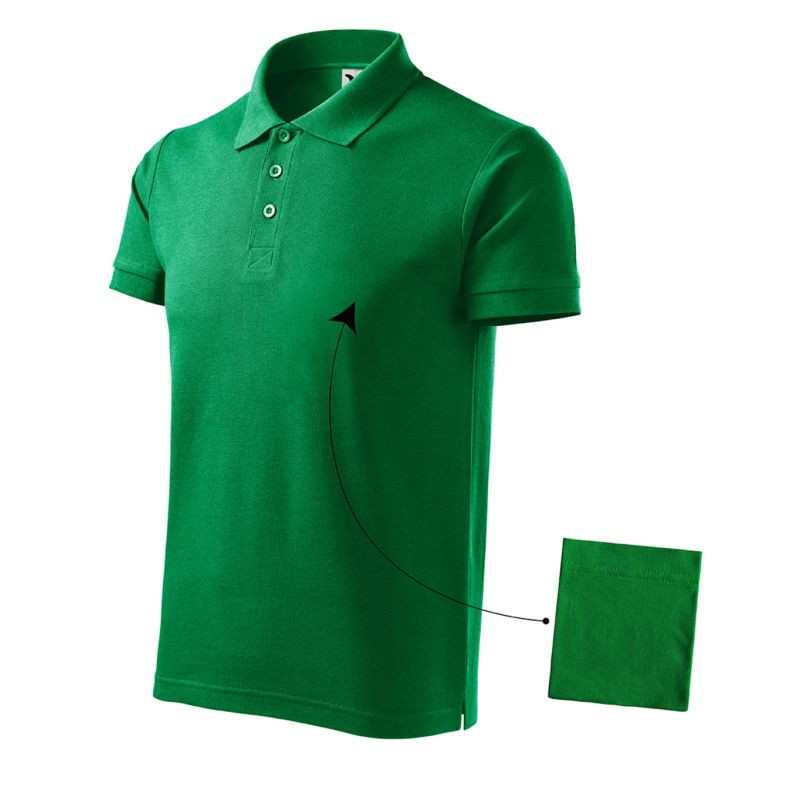 Malfini Cotton M MLI-21216 trávově zelená polokošile - Pro muže trička, tílka, košile