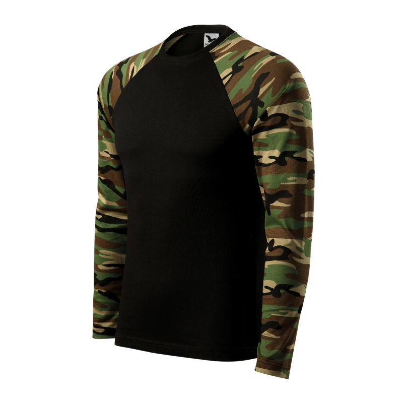 Pánská košile Rimeck Camouflage LS M MLI-16633 maskáčová hnědá košile - Pro muže trička, tílka, košile