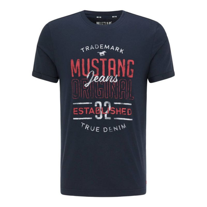 Pánské tričko Alex C Print M 1010680 4136 - Mustang - Pro muže trička, tílka, košile