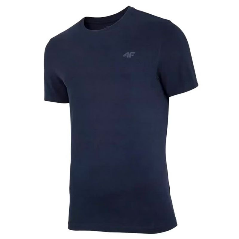 Tričko 4F M 4FSS23TFTSM260 tmavě modrá melange - Pro muže trička, tílka, košile