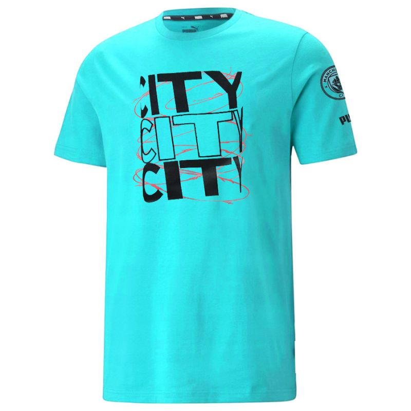 Puma Manchester City FtbCore Graphic Tee M 772950 25 tričko - Pro muže trička, tílka, košile