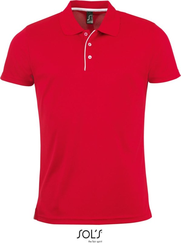 SOL´S Performer Men Pánské piqué sportovní polo 25.1199 red