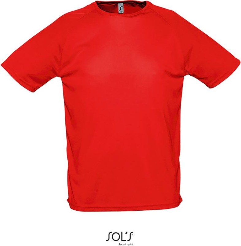 SOL´S Sporty Pánské raglánové sportovní tričko 25.1939 red
