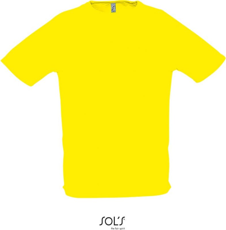 SOL´S Sporty Pánské raglánové sportovní tričko 25.1939 lemon