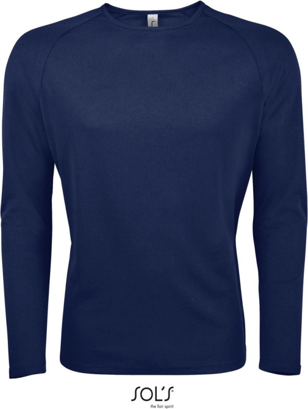SOL´S Sporty LSL Men Pánské sportovní tričko s dlouhým rukávem 25.2071 french navy