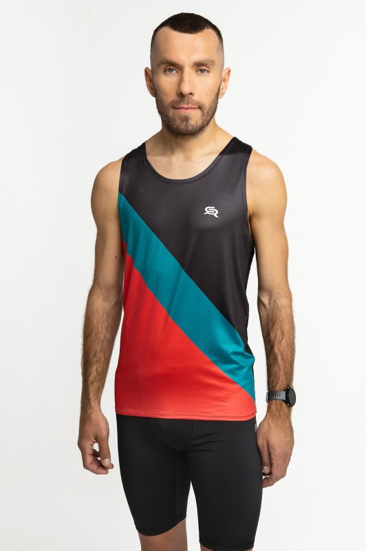 Rough Radical Sports Top Elite Run Black/Red - Pro muže trička, tílka, košile