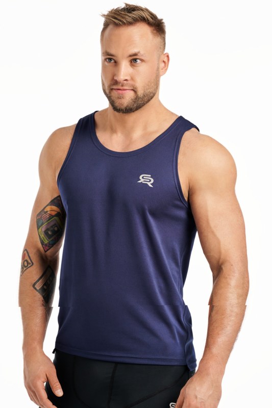 Sportovní top Rough Radical Fine Navy Blue - Pro muže trička, tílka, košile