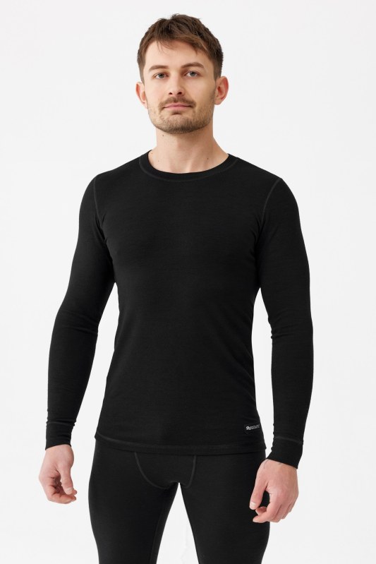 Tričko Rough Radical Merino Active Ls 240 Black - Pro muže trička, tílka, košile