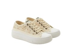 Lee Cooper dámské sportovní boty beige platform lace-up dámské