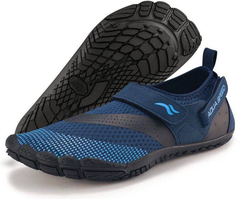 Plavecká obuv Agama tm. modrá-černá - AQUA SPEED - Pro ženy boty