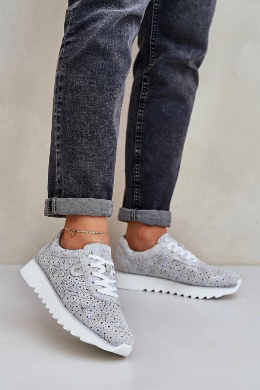 Tenisky na platformě model 209065 Step in style