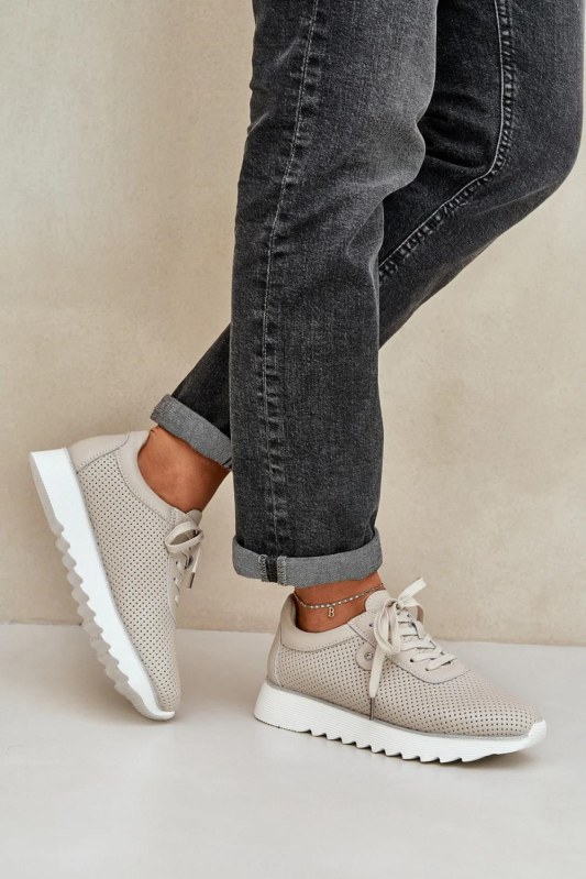 Tenisky na platformě model 209067 Step in style
