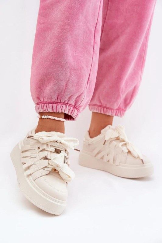 Tenisky na platformě model 209450 Step in style
