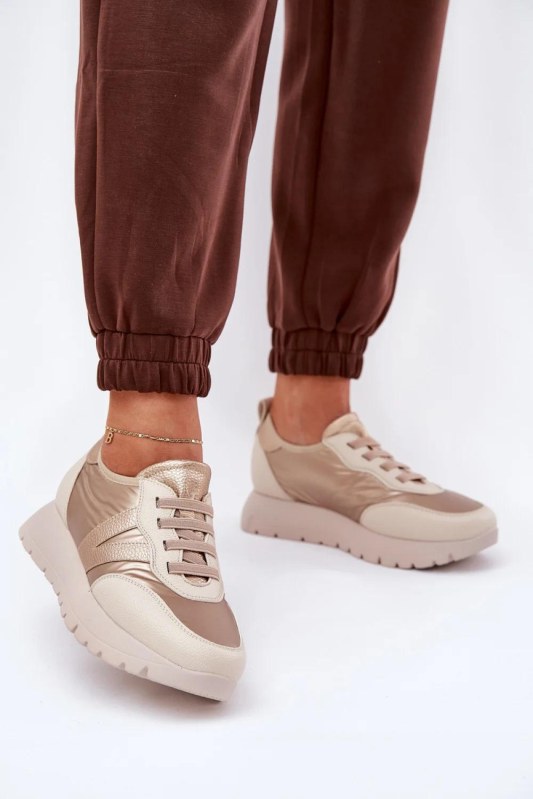 Tenisky na platformě model 209468 Step in style